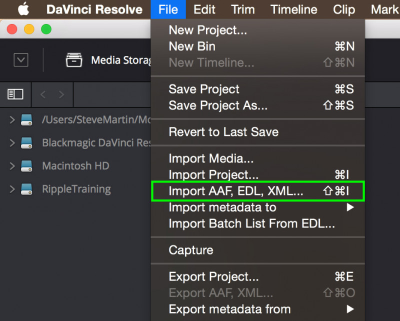 davinci resolve 12.5.1 mac